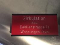 Wasserleitungsbeschriftung inkl. Halter
